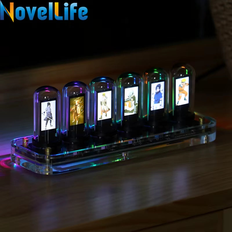 SE Nixie Tube Clock Kit Digital Calendar Stopwatch Time Photo Display Gesture Control Creative Desk Decoration Gifts